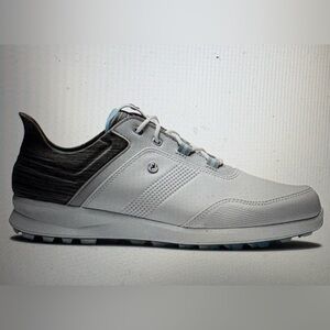 FootJoy Women's Stratos White/Gray  Waterproof Golf Shoes; Sz: 9.5; EUC